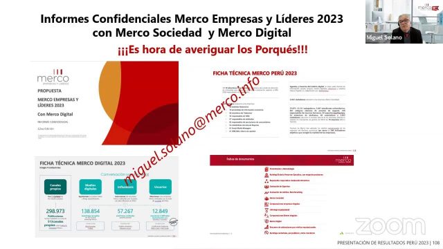 CEREMONIA RANKING MERCO: EMPRESAS Y LÍDERES PERÚ 2023